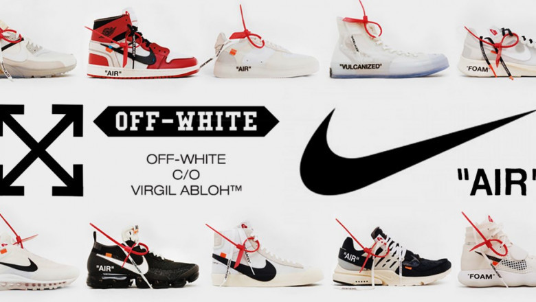 her Nike x Off White Shoes middle school three