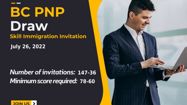 BC PNP conducts draw on the 26th of July inviting General, tech and Targeted NOC.