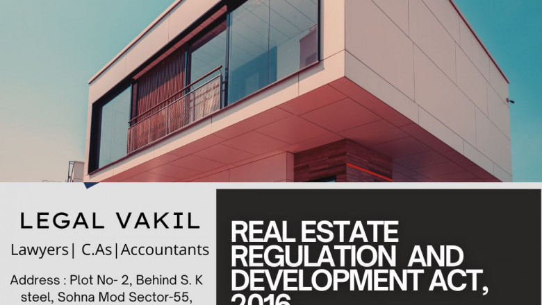 What is Real Estate REGULATION AND DEVELOPMENT ACT, 2016 at Legal Vakil.