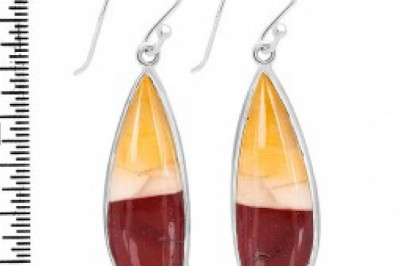 Premium Quality Mookaite Earrings At Wholesale Price | Gemstone | New-York
