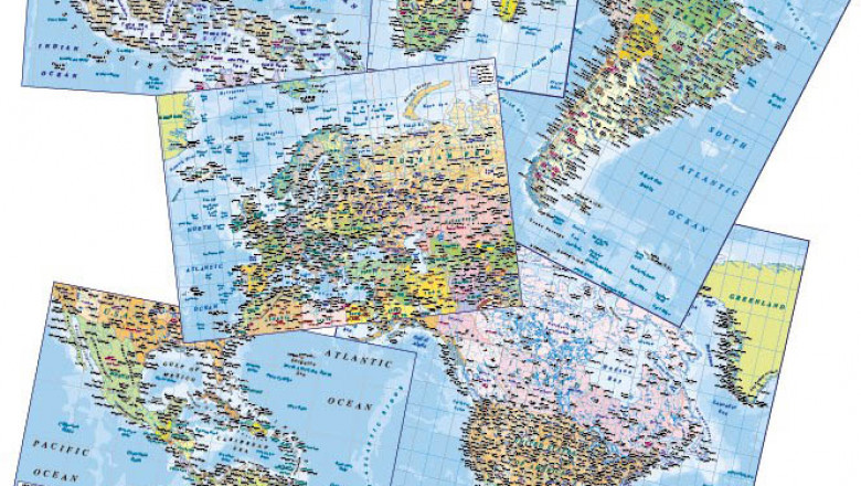Latest & Up-to-date Versions of World, Regional and British Isles Map Collections