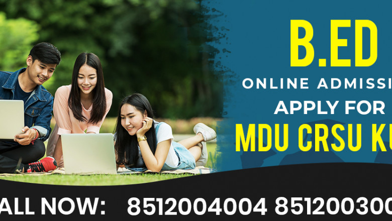 B.ed Admission 2022-2023 Mdu Crsu Kurukshetra Online Form Last Date