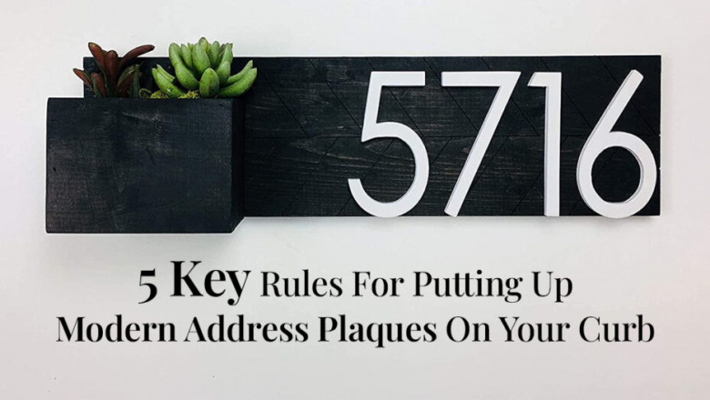 5 Key Rules For Putting Up Modern Address Plaques On Your Curb