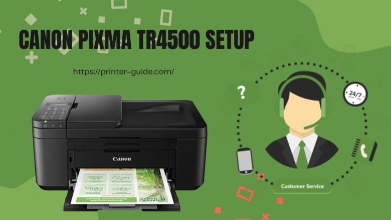 Canon printer setup guide tr4500