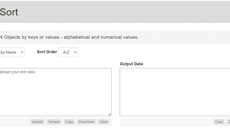 JSON Sort - Reorder by keys or values