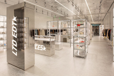 Golden Goose Outlet and strappy stilettos