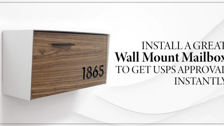 Install A Great Wall Mount Mailbox To Get USPS Approval Instantly
