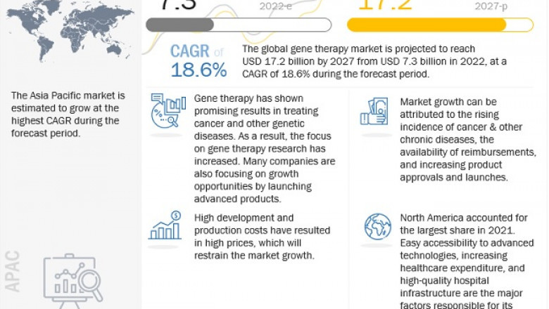 Gene Therapy Market worth $ 17.2 billion by 2027
