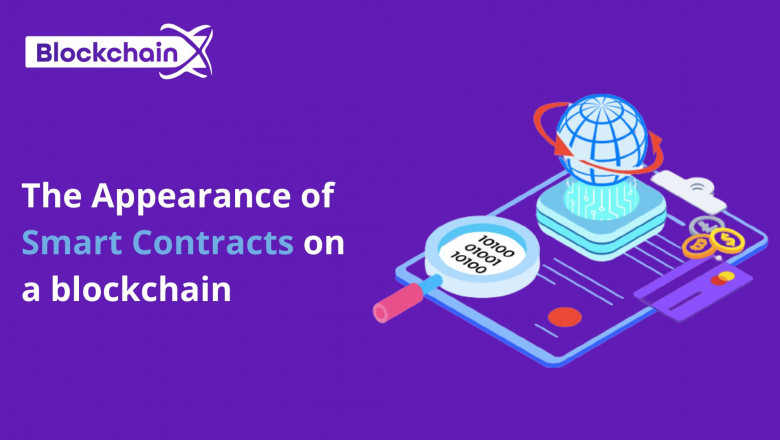 The appearance of smart contracts on a blockchain