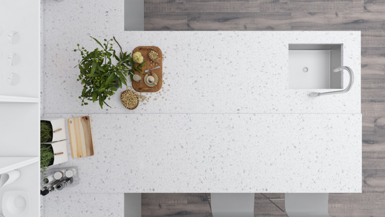 Grey Quartz Worktops- Fugen
