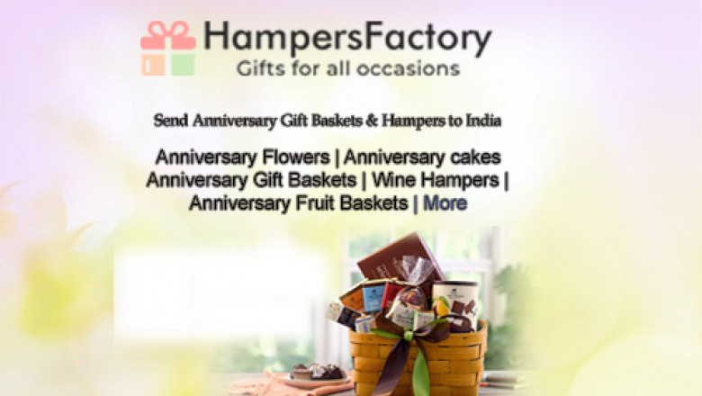 Send Anniversary Gift Basket to India with Express, Same-Day and Mid-Night Delivery Options