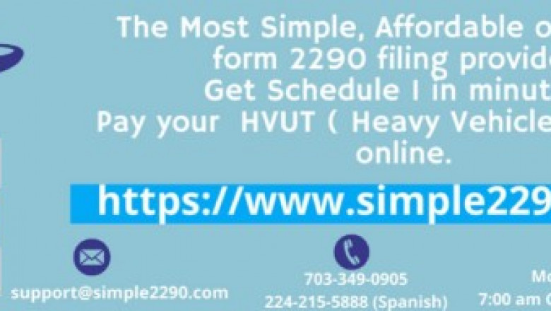 At simple 2290 start $6.95 per a filing form 2290 with the IRS