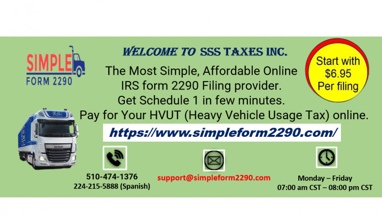 Simple form 2290 - HVUT IRS 2290 online filing