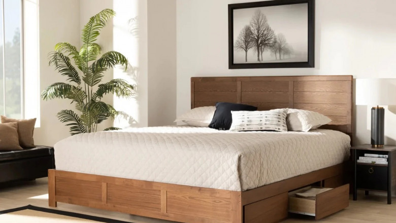 Designer Wooden Bed, Wooden Box Khat Design