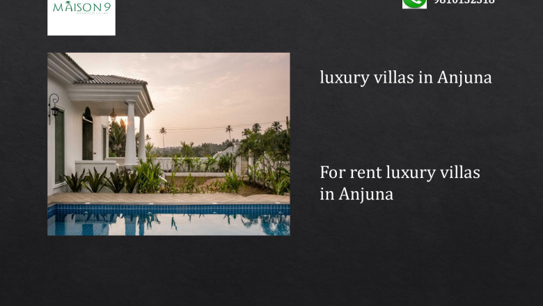 For rent luxury villas in Anjuna