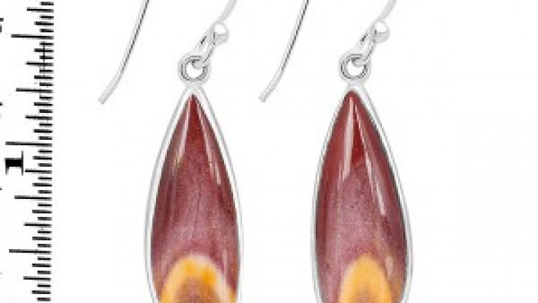 Gemstone Mookaite Earring With Handmade Latest Design For Girls At Wholesale Price