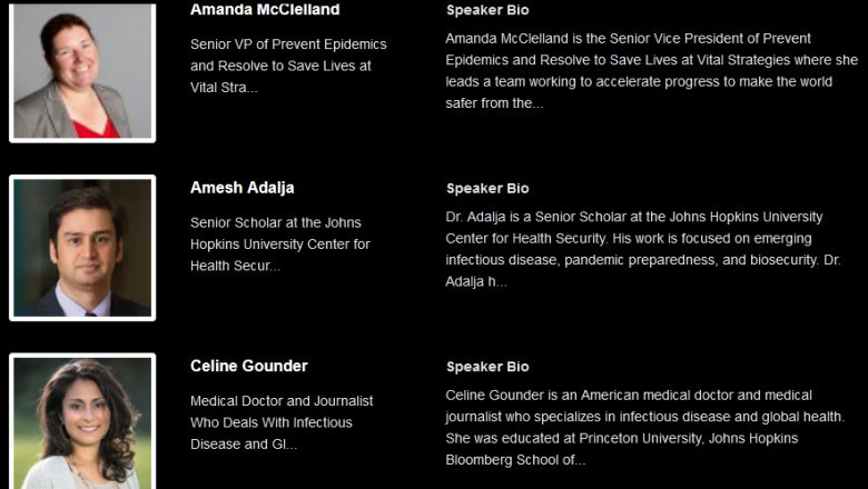 The speakers for the discussion or to motivate