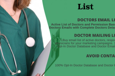 Build your connections and enhance the healthcare market with a real-time authenticated doctors email list