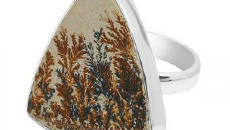 Buy Real Beautiful Psilomelane Dendrite Ring With 925 Sterling Silver For People