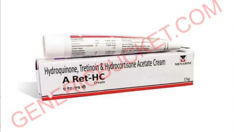 A Ret HC Cream (Hydroquinone 2% / Tretinoin 0.05% / Hydrocortisone 1% ) 15gm