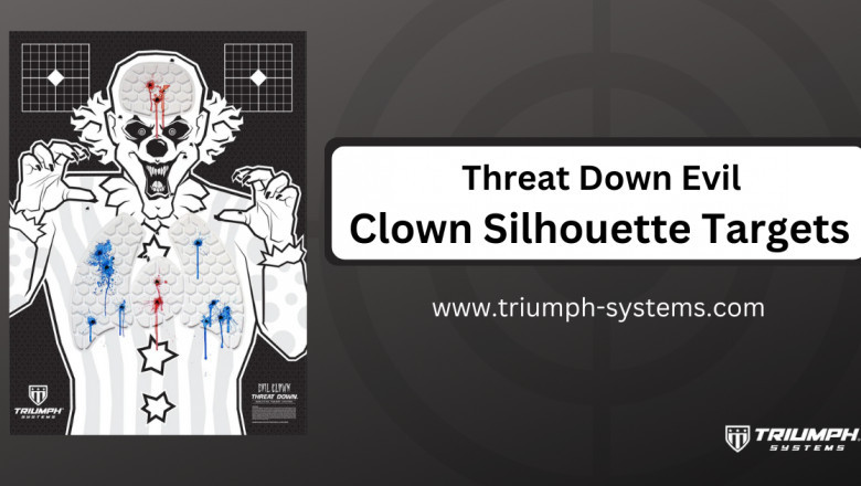 Bleeding Targets: Threat Down Evil Clown Silhouette
