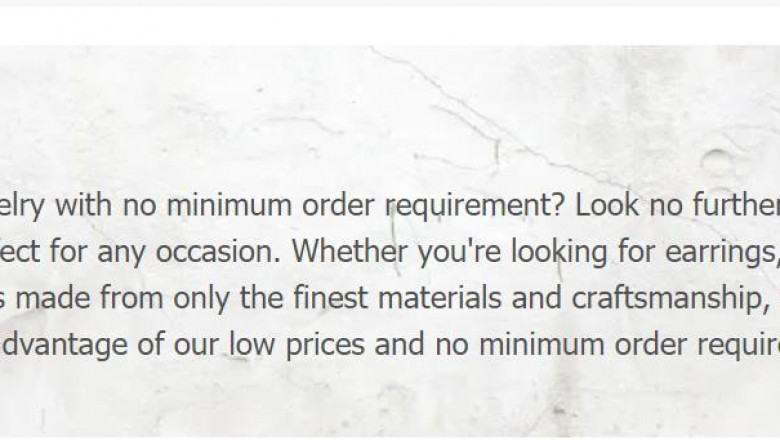 Why is jewelry wholesale so cheap?
