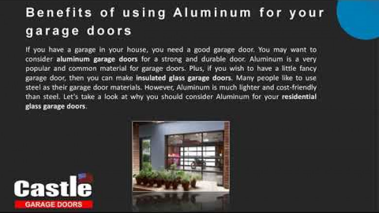 Benefits of using Aluminum for your garage doors
