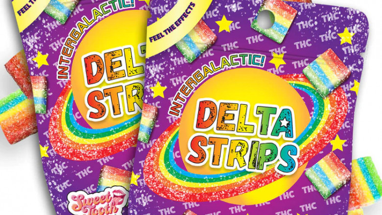 Delta 9 Gummy Rainbow Strips