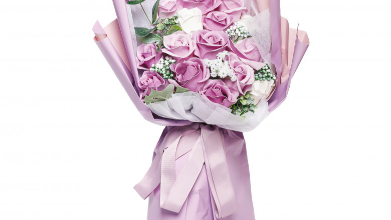 The Ultimate Purple Flower Soap Bouquet