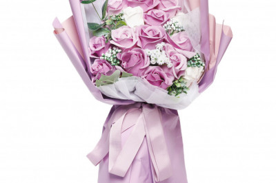 The Ultimate Purple Flower Soap Bouquet