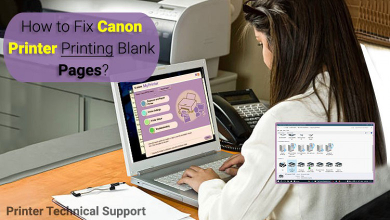 How Can I Fix Canon Printer Printing Blank Pages ?
