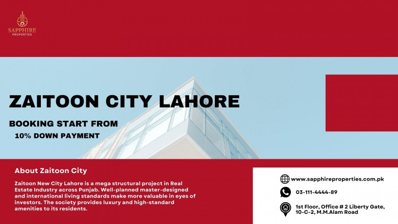 Zaitoon City Lahore - Sapphire Properties