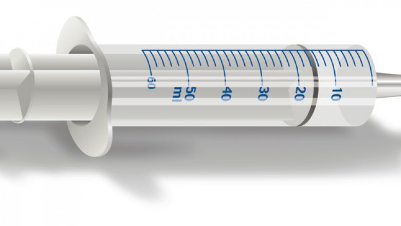 Medicated Fluid is introduced into the Body Using an Irrigation Syringe
