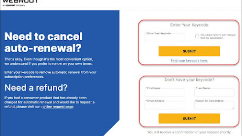How Can I Cancel Webroot Antivirus Automatic Renewal?