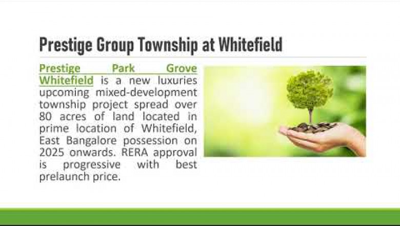 Prestige Best Upcoming Township Project at Whitefield East Bangalore