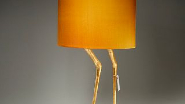 Like gold in your home, a vintage lamp shade