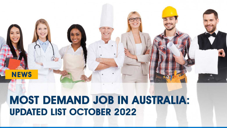 MOST DEMAND JOB IN AUSTRALIA UPDATED LIST IN OCTOBER 2022