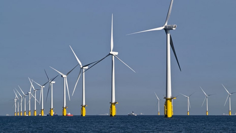 The Production Of Electricity From Offshore Wind Farms Takes Place In Water Bodies, Typically At Offshore Wind