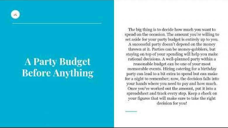 Things to Consider When Planning Your Birthday Party