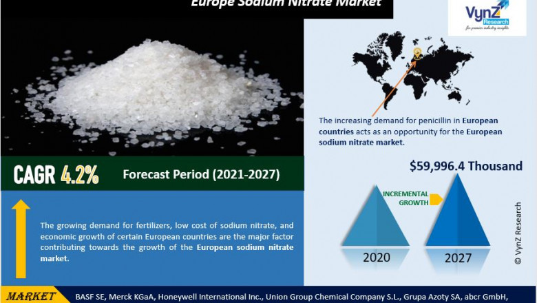 Europe Sodium Nitrate Market Report Size, Share, Future Growth &amp; Revenue by 2027 | VynZ Research