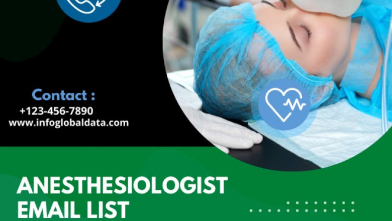 From where is the data for the Anesthesiologist Email List collected