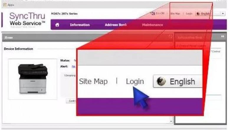 How Do I Login to Samsung Printer SyncThru Web Service ?
