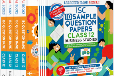 Oswaal ISC Accountancy, Economics, Business Studies & Commerce Class 12 Sample Question Papers (Set of 4 Books) for 2023 Board Exam (based on the latest CISCE/ICSE Specimen Paper)