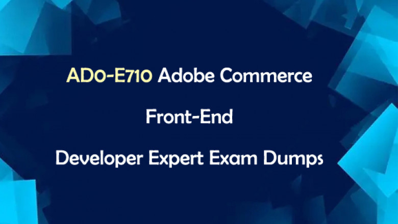 Adobe Commerce Front-End Developer Expert AD0-E710 exam dumps