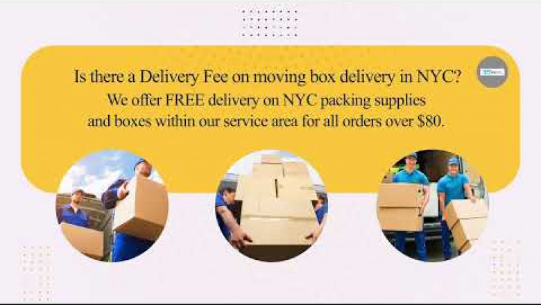Is there a Delivery Fee on moving box delivery in NYC?