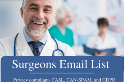 Purchase our responsive surgeons mailing database and establish your brand internationally.