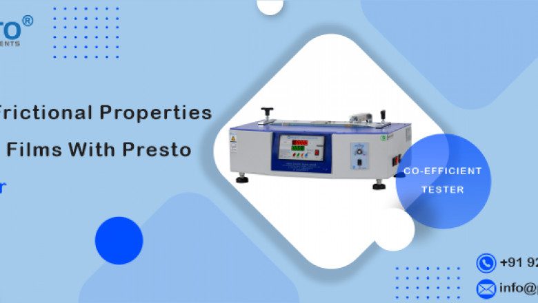 Test the frictional properties of plastic films with Presto COF tester