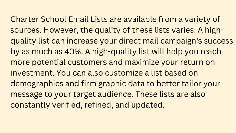 How a Charter School Email List Can Help Your Direct Mail Campaign
