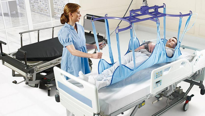 Patients In Hospitals And Nursing Homes Can Use Medical Lifting Slings To Lift Themselves