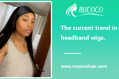 The current trend in headband wigs.